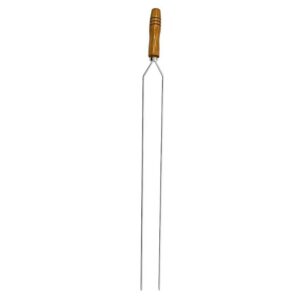 ESPETO DOBLE 95CM MADEFER CROMADO