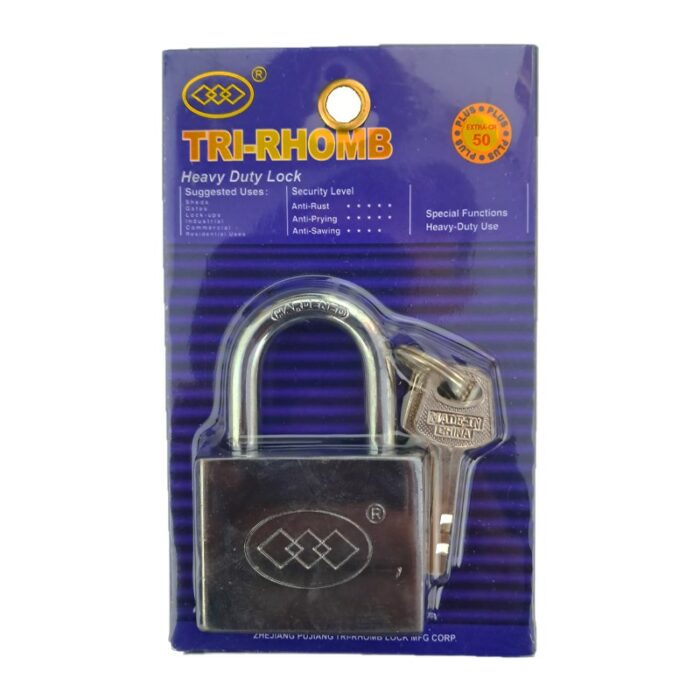 CANDADO CROMO TRI-RHOMB 50MM