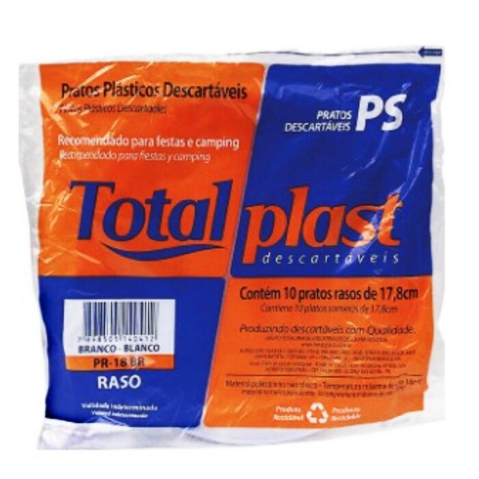 PLATO TOTAL PLAST 180MM-10U