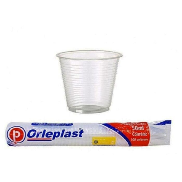 VASO DESC. ORLEPLAST PS 50ML 100UND