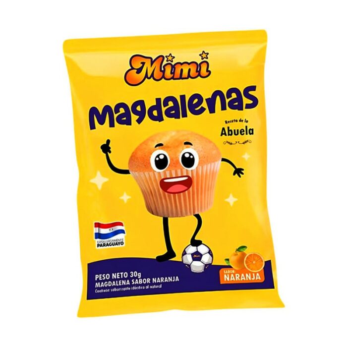 BUDIN MAGDALENAS NARANJA 30GR