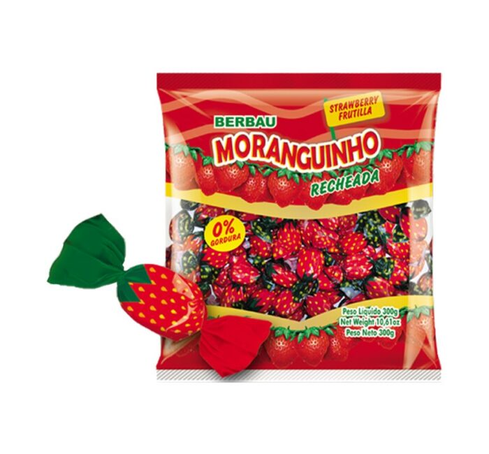 CARAMELO FRESA RELLENADA BERBAU 400GR