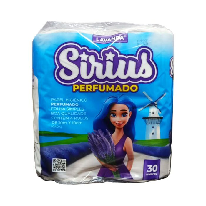 PAPEL HIG. SIRIUS PERFUMADO 4ROLOS X30MTS