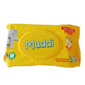 TOALLITAS HUMEDAS MANZANILLA MUDDI 100UND
