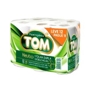 PAPEL HIG. TOM DOBLE HOJA 12 ROLOS