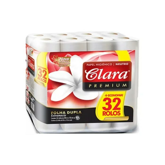 PAPEL HIG. DOBLE HOHA CLARA 32 ROLOS X30CM