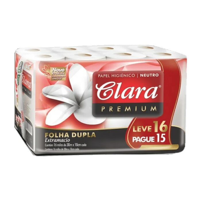 PAPEL HIG. DOBLE HOJA CLARA 16 ROLO X 30CM