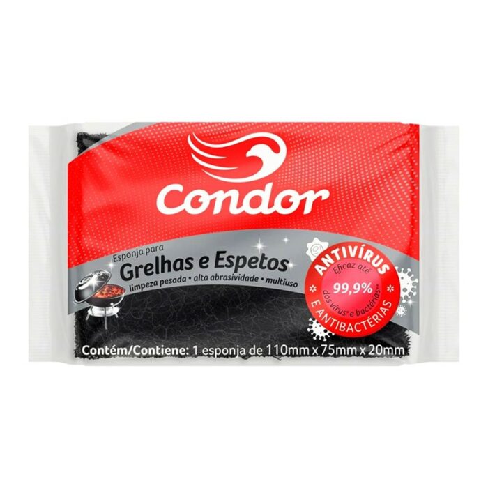 ESPONJA P/ LIMPIAR GRELLA CONDOR 110MMX75MM
