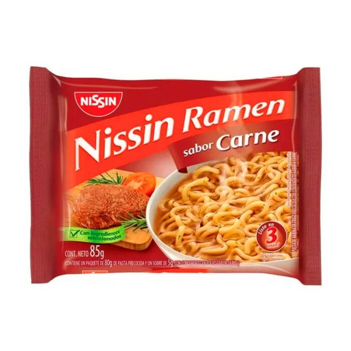 FIDEO INST. NISSIN LAMEN CARNE 85GR
