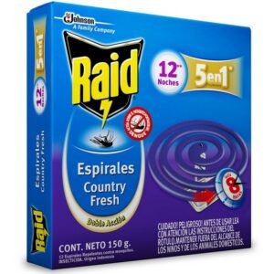 RAID ESPIRAL MORADO DOBLE ACCION 12UNID