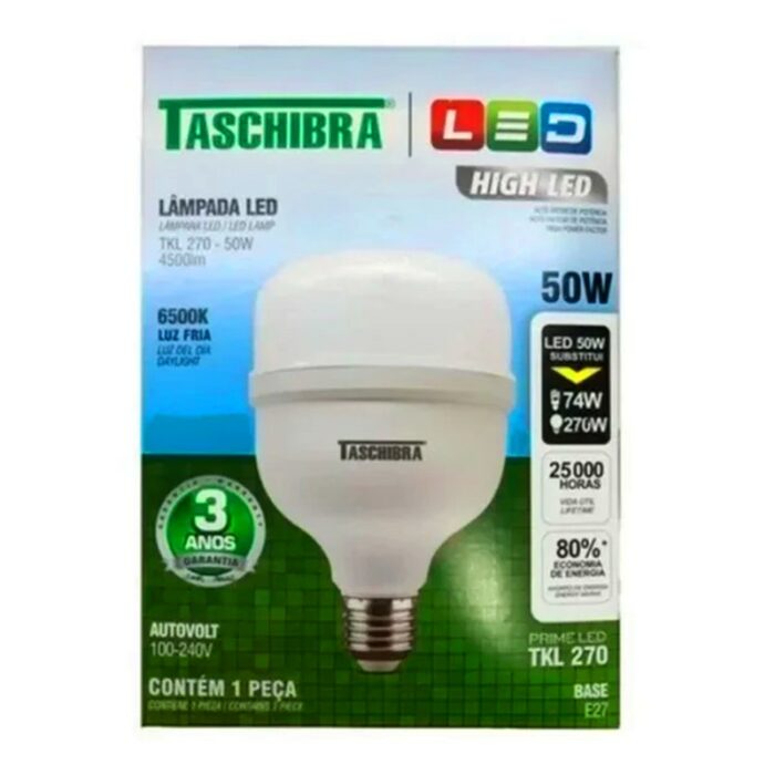 FOCO LED TASCHIBRE 50W 6500K LUA FRIA