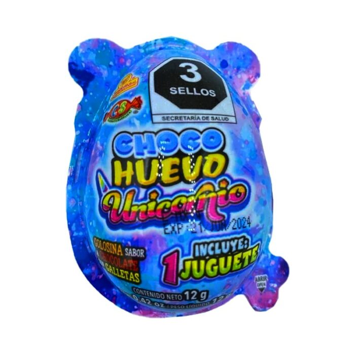 HUEVO DE CHOCOLATE UNICORNIO LAS DELICIAS 12GR