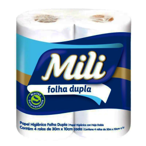 PAPEL HIGENICO MILI 4 ROLOS X30MTS