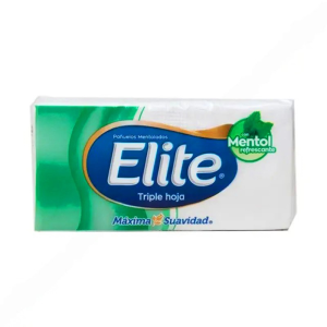 PAÑUELO DESCARTABLE ELITE MENTOL 10UND