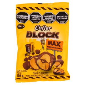 MANI C/CHOCOLATE COFLER BLOCK 100GR