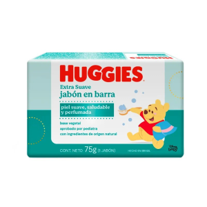 JABON EN BARRA HUGGIES EXTRA SUAVE 75GR