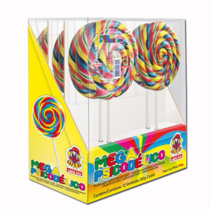 CHUPETIN MEGA PSICODELICO COLORIDO 80GR