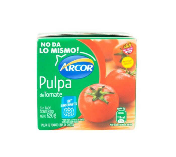 PURE DE TOMATE SUAVE ARCOR 520GR